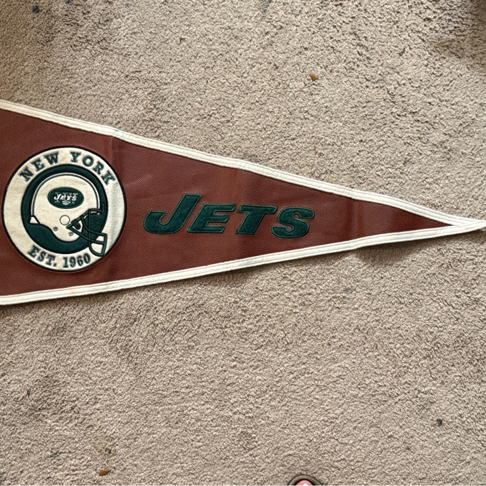 New York Jets Pennant Winning Streak NFL Wall Banner Football Decor - Picture 2 of 9